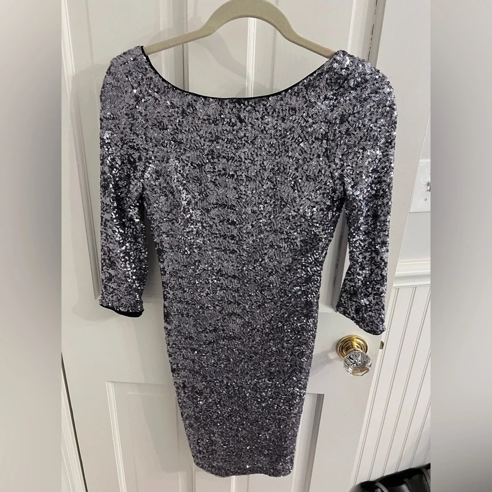 Aqua Sequin Dress (Size 2) - Picture 1 of 4